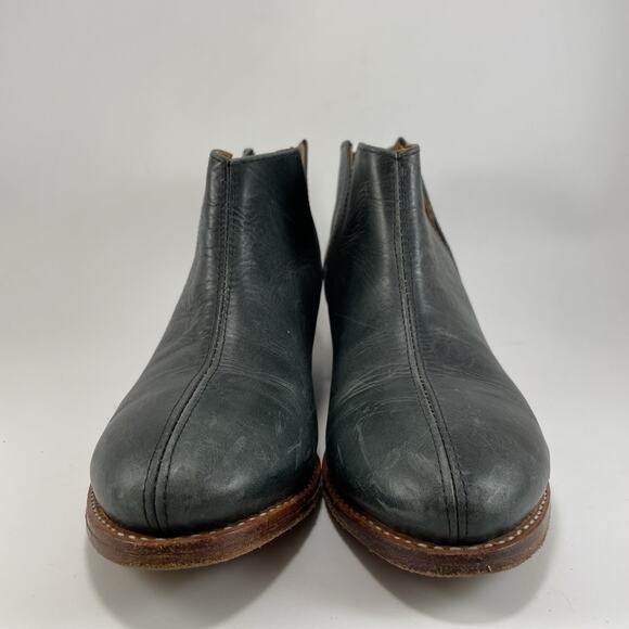 The Root Collective Lee Slip On Booties Womens Size 10 Black Leather Ankle - Picture 2 of 11